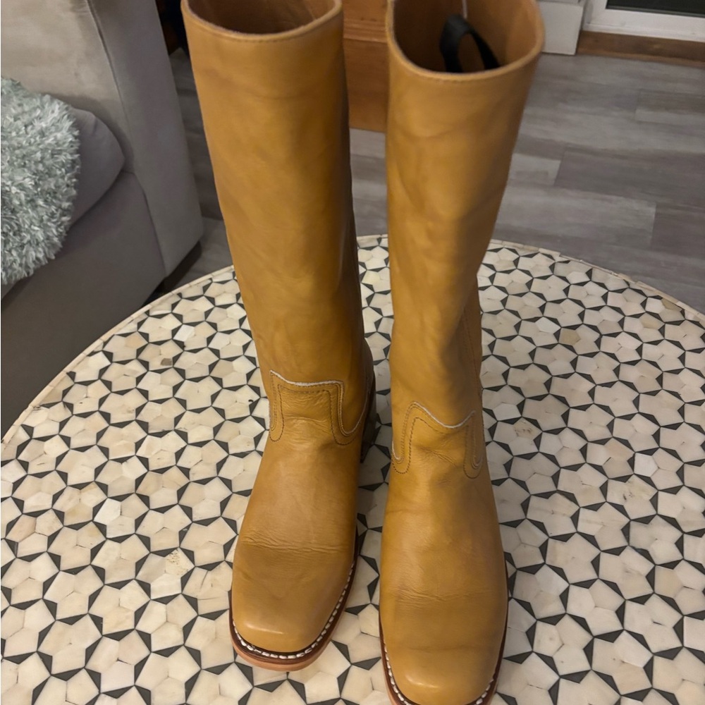 Frye Campus 14L boots - Banana leather - 8.5 - Picture 10 of 16